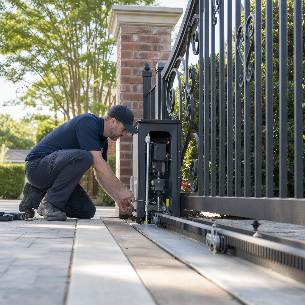 Illustration for automatic gate repair