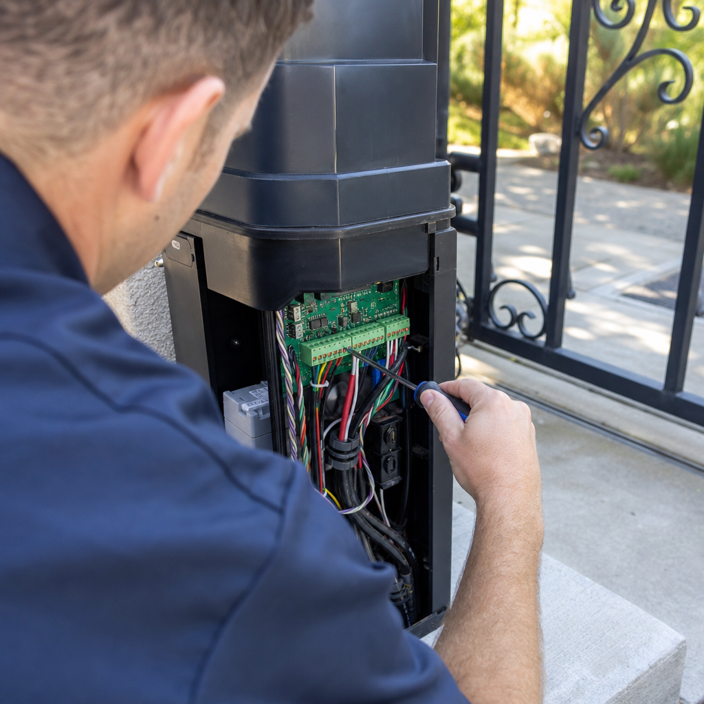 Illustration for automatic gate opener replacement cost