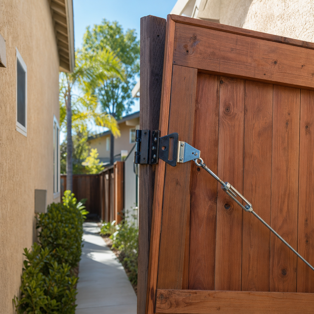 Illustration for fix sagging wooden gate