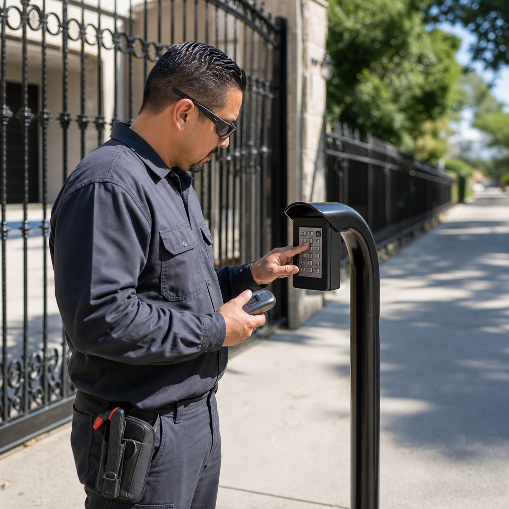 Illustration for automatic gate troubleshooting