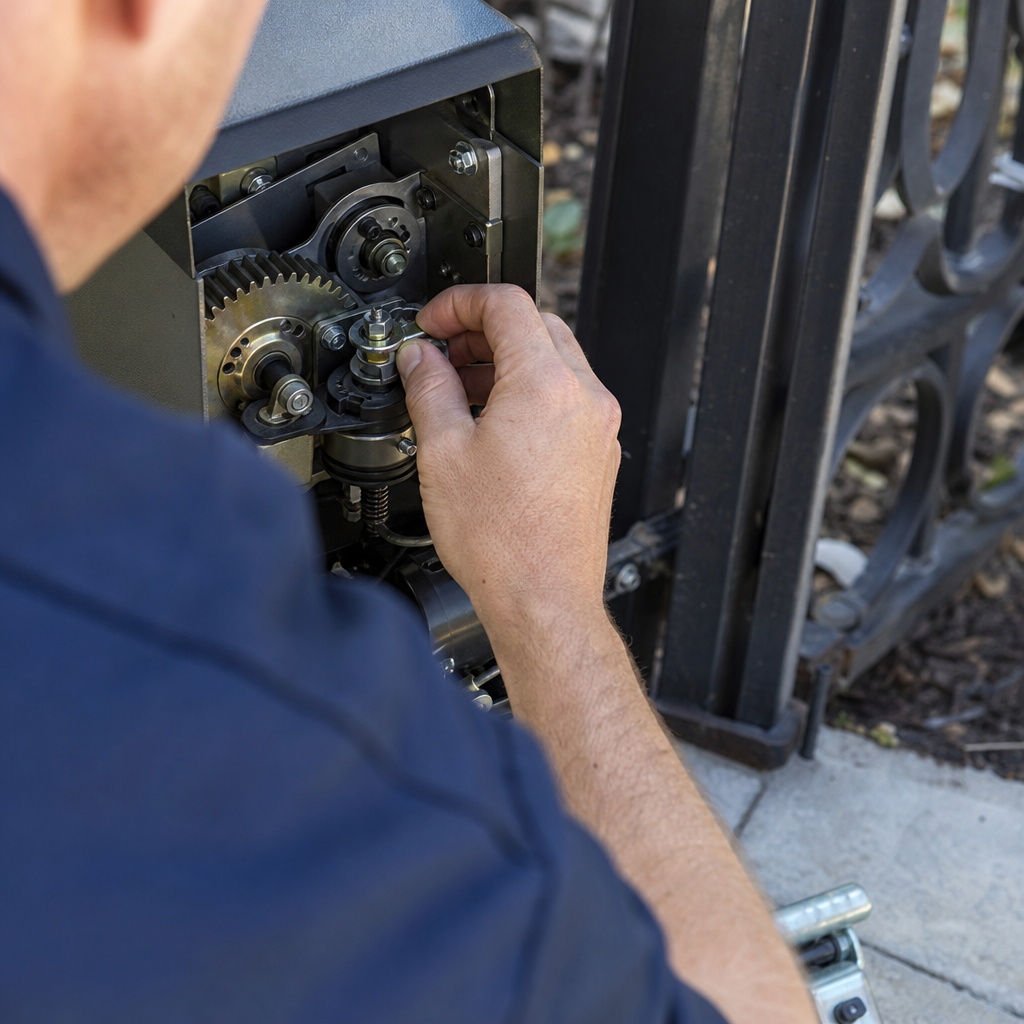 Illustration for electric gate troubleshooting