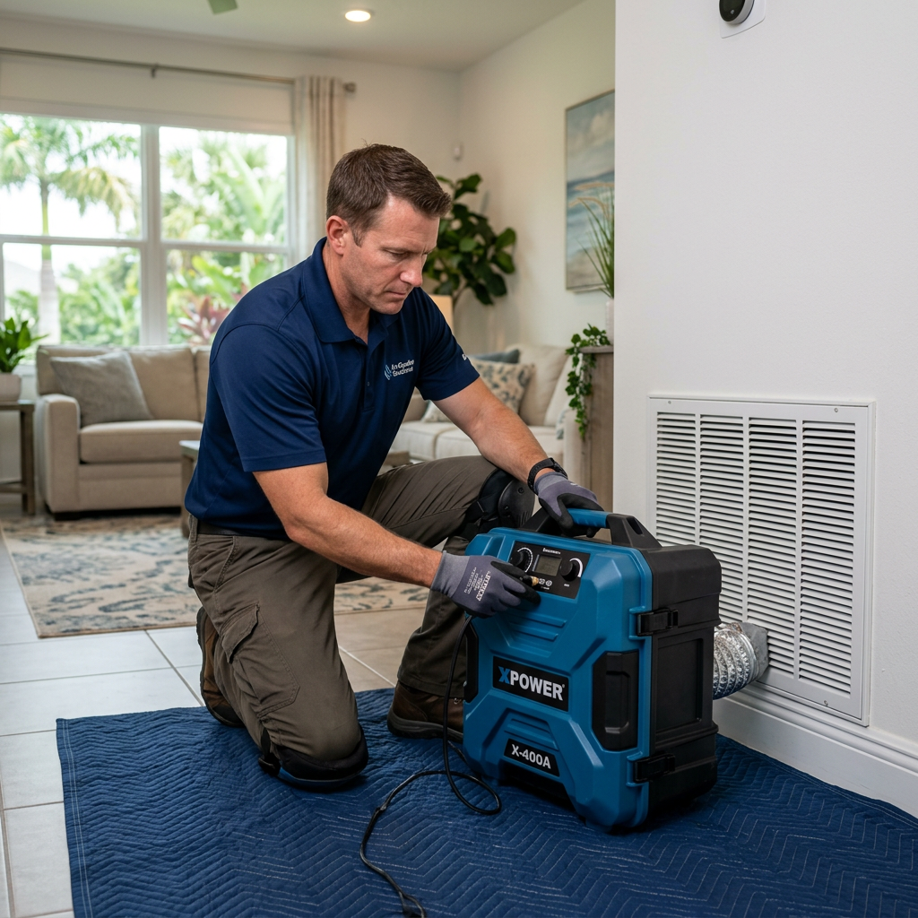 Illustration for air duct cleaning in Sarasota