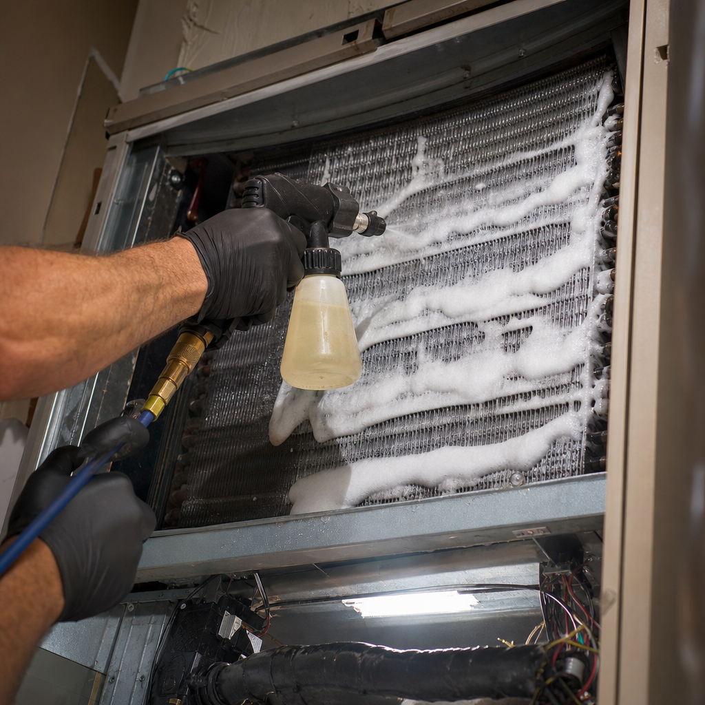 Illustration for air duct cleaning in Mango
