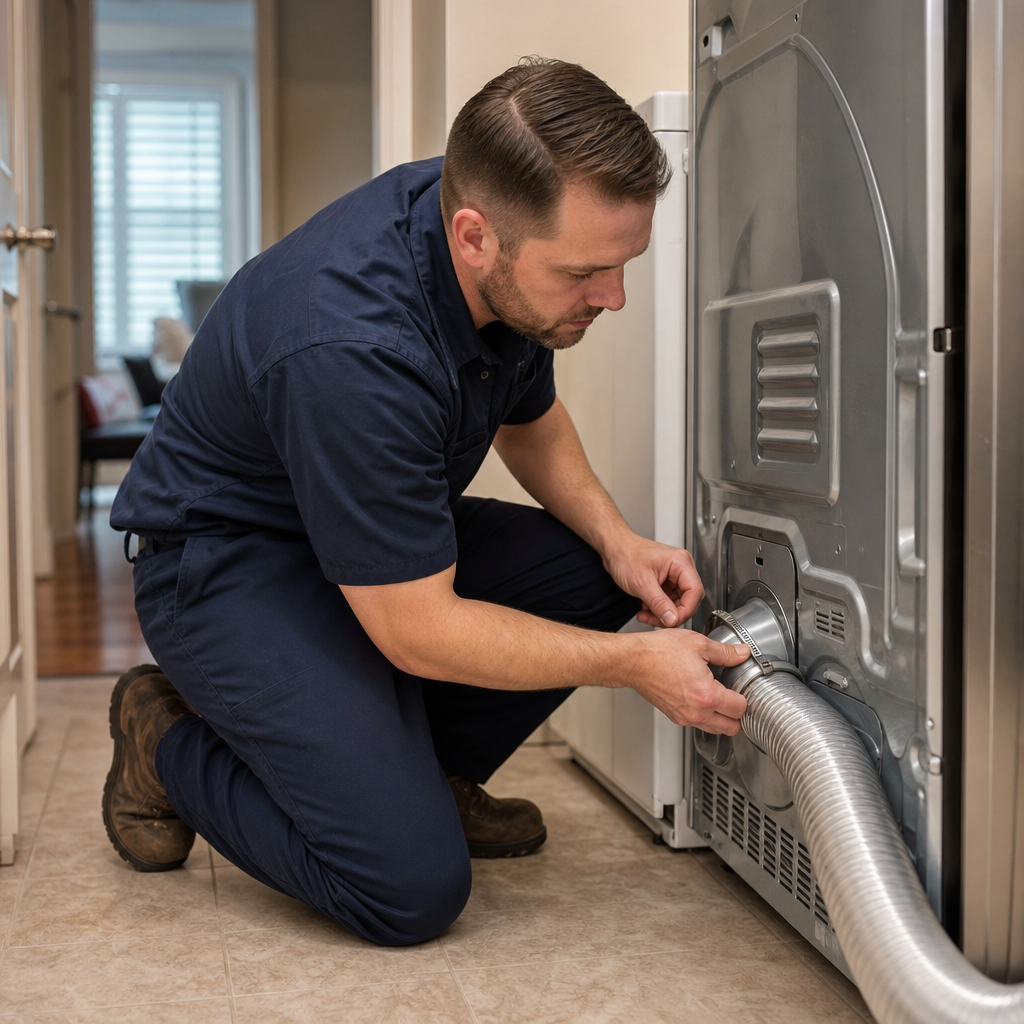 Illustration for dryer vent cleaning in Mango