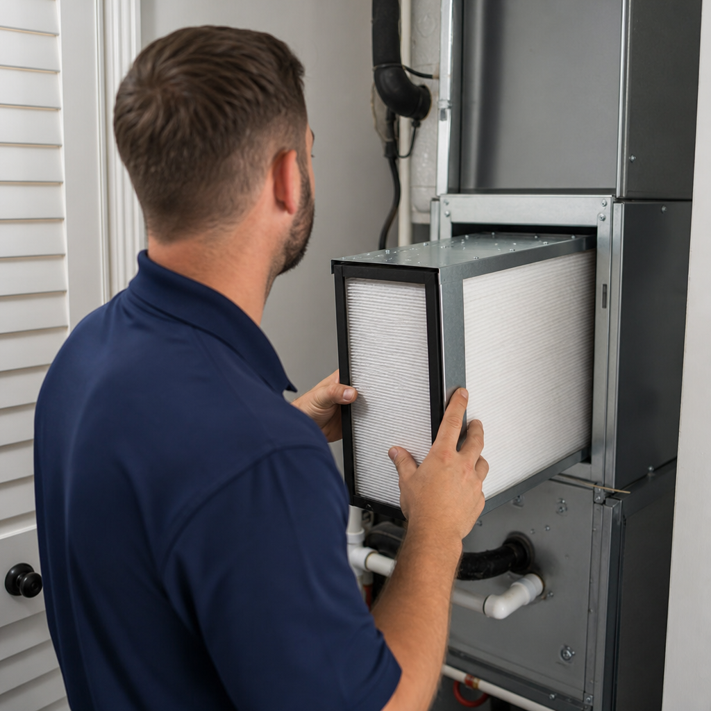 Illustration for air duct cleaning in St. Petersburg