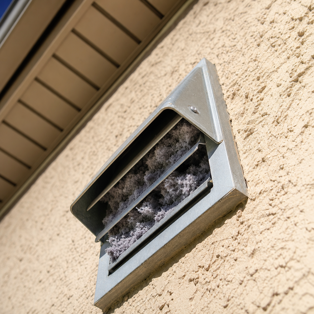 Illustration for dryer vent cleaning in Boyette