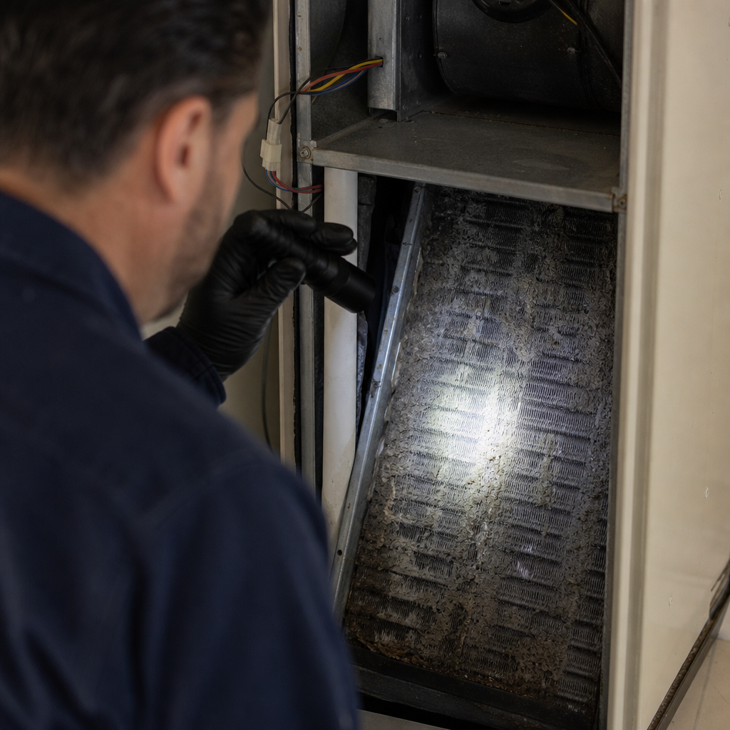 Illustration for hvac coil cleaning in Boyette