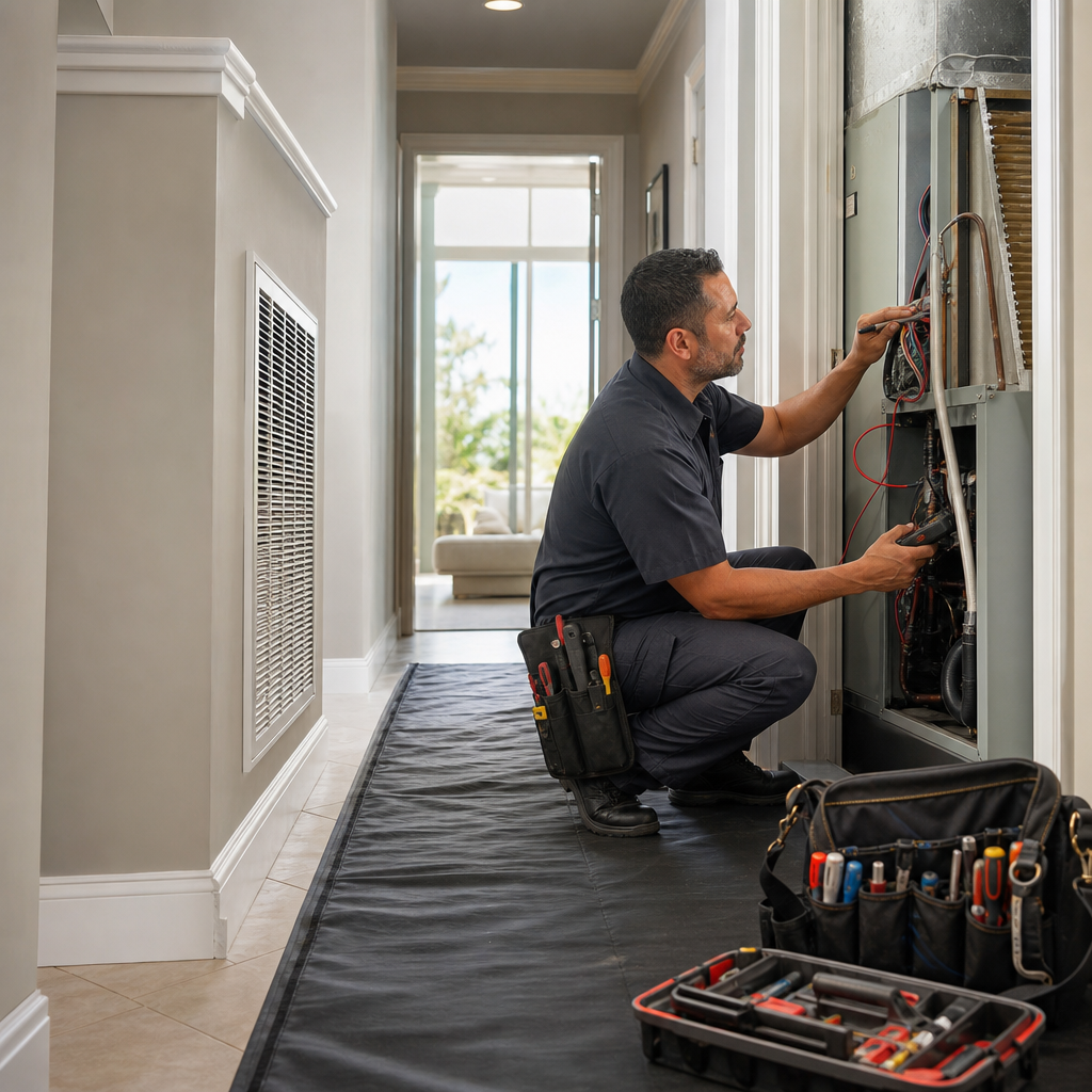 Illustration for air duct cleaning in Winston