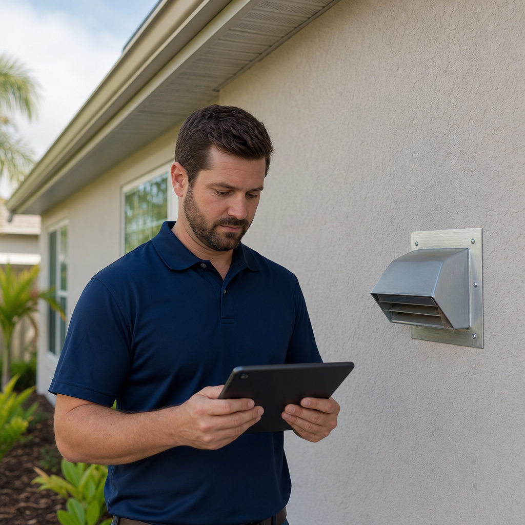 Illustration for dryer vent cleaning in Ruskin
