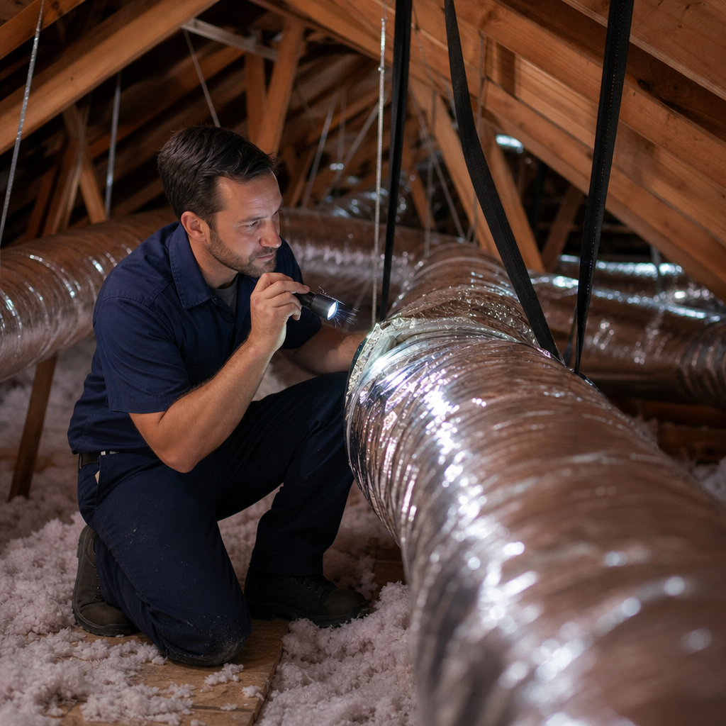 Illustration for air duct cleaning in Tampa