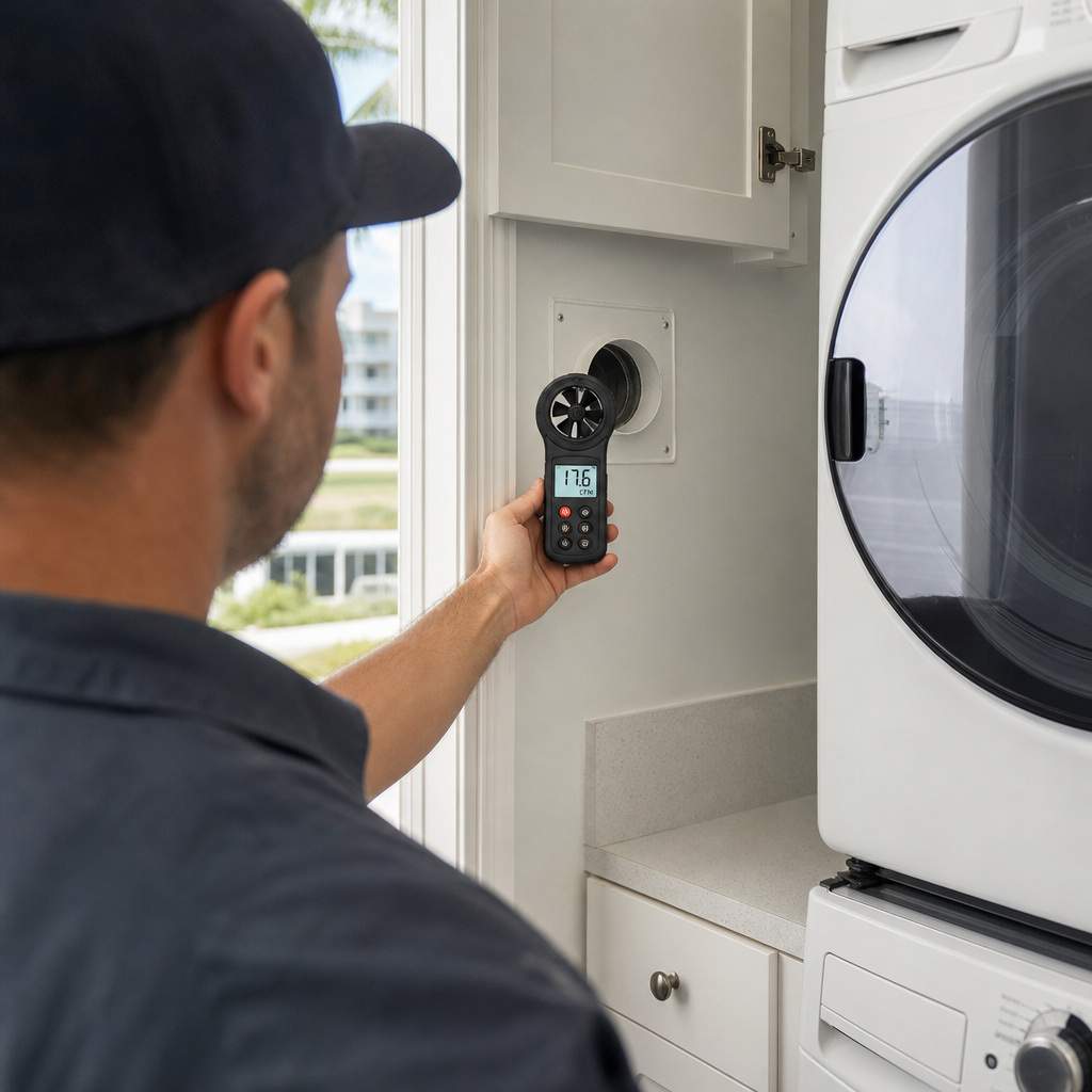 Illustration for dryer vent cleaning in Treasure Island