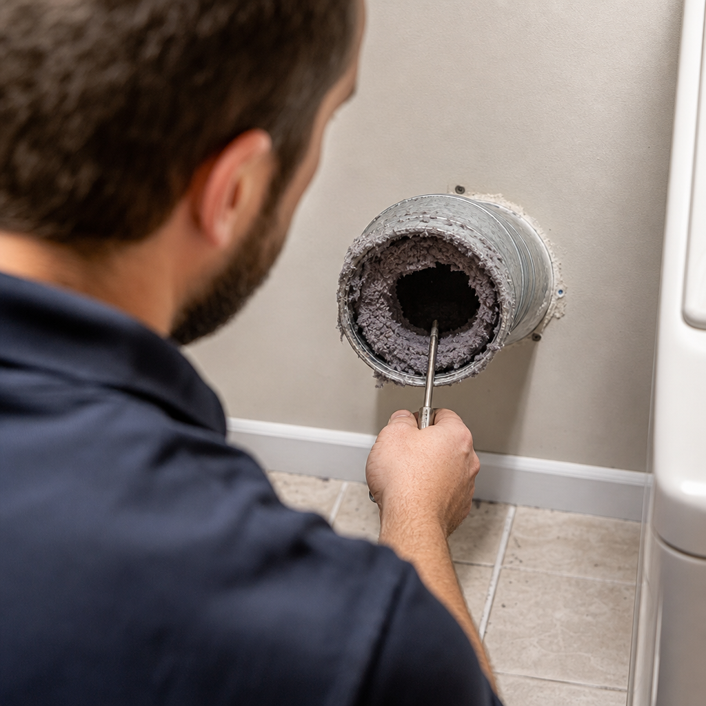 Illustration for dryer vent cleaning in Lutz