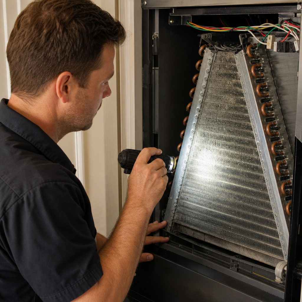 Illustration for hvac coil cleaning in Riverview
