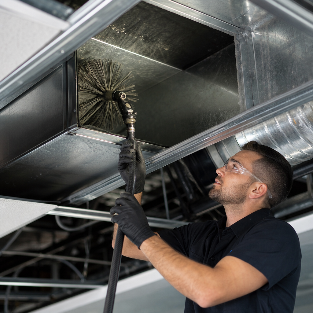 Illustration for commercial vent cleaning near me