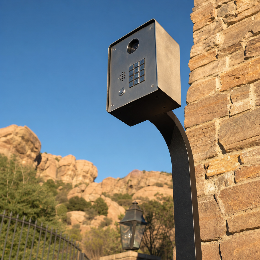 Illustration for gate intercom installation in Chatsworth