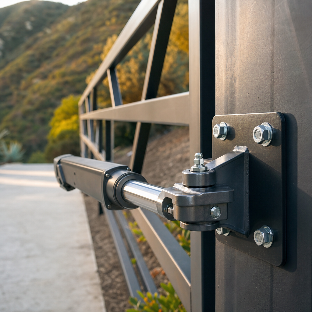 Illustration for automatic gate opener installation in Topanga