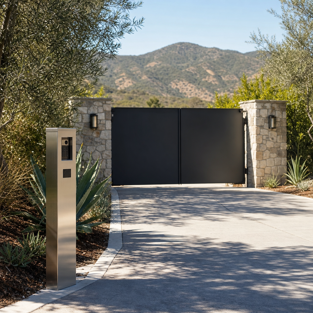 Illustration for driveway gate installation in West Hills