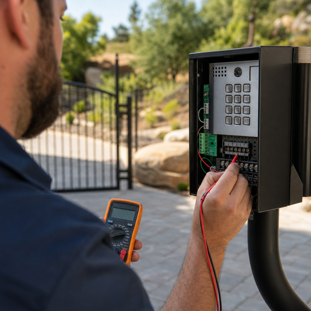 Illustration for gate access control in Chatsworth
