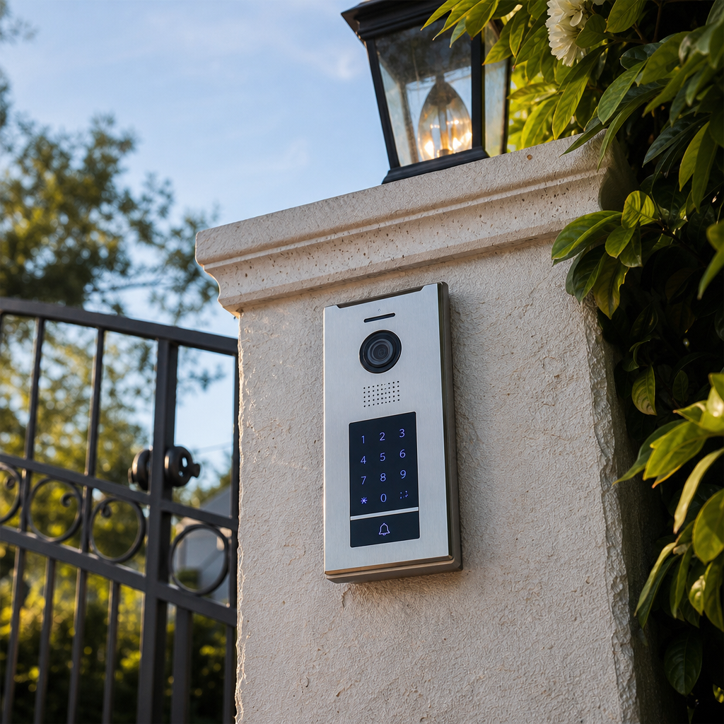 Illustration for gate intercom installation in Encino