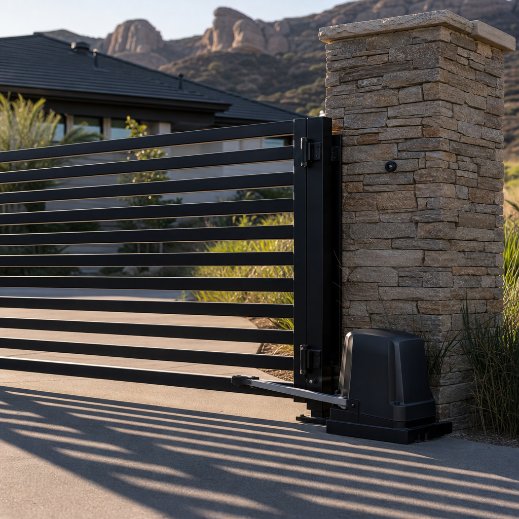 Illustration for driveway gate installation in Chatsworth