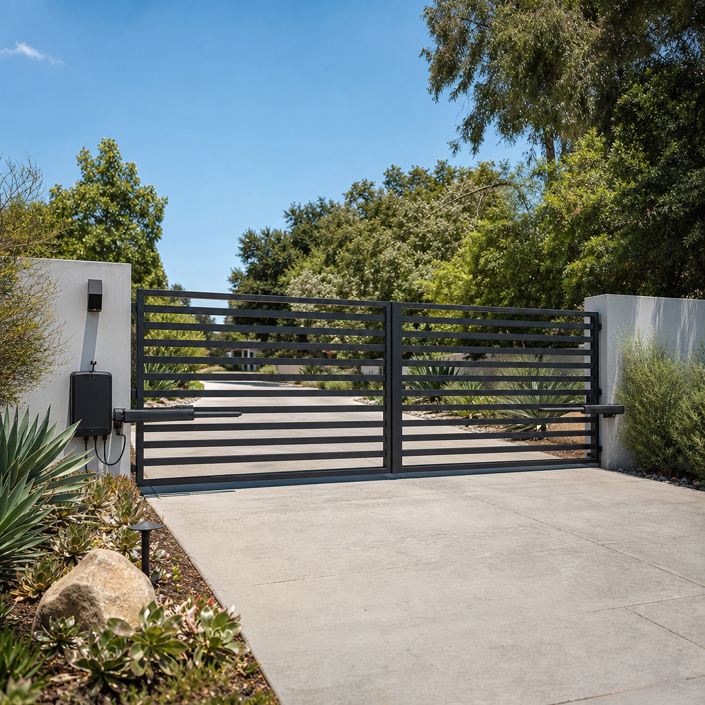 Illustration for automatic gate opener installation in Northridge