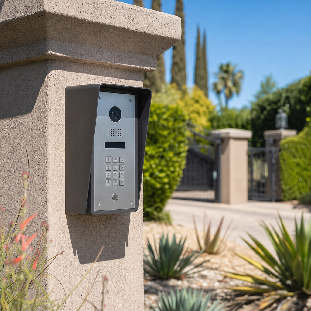 Illustration for gate intercom installation in Canoga Park