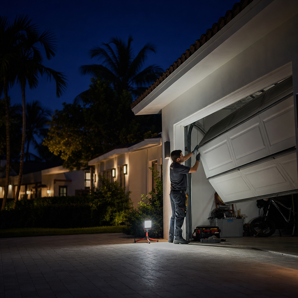 Illustration for garage door repair in South Miami