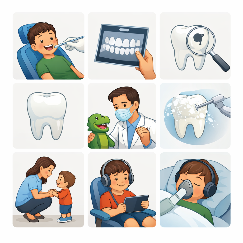 Illustration for טיפול שיניים ראשון לילד