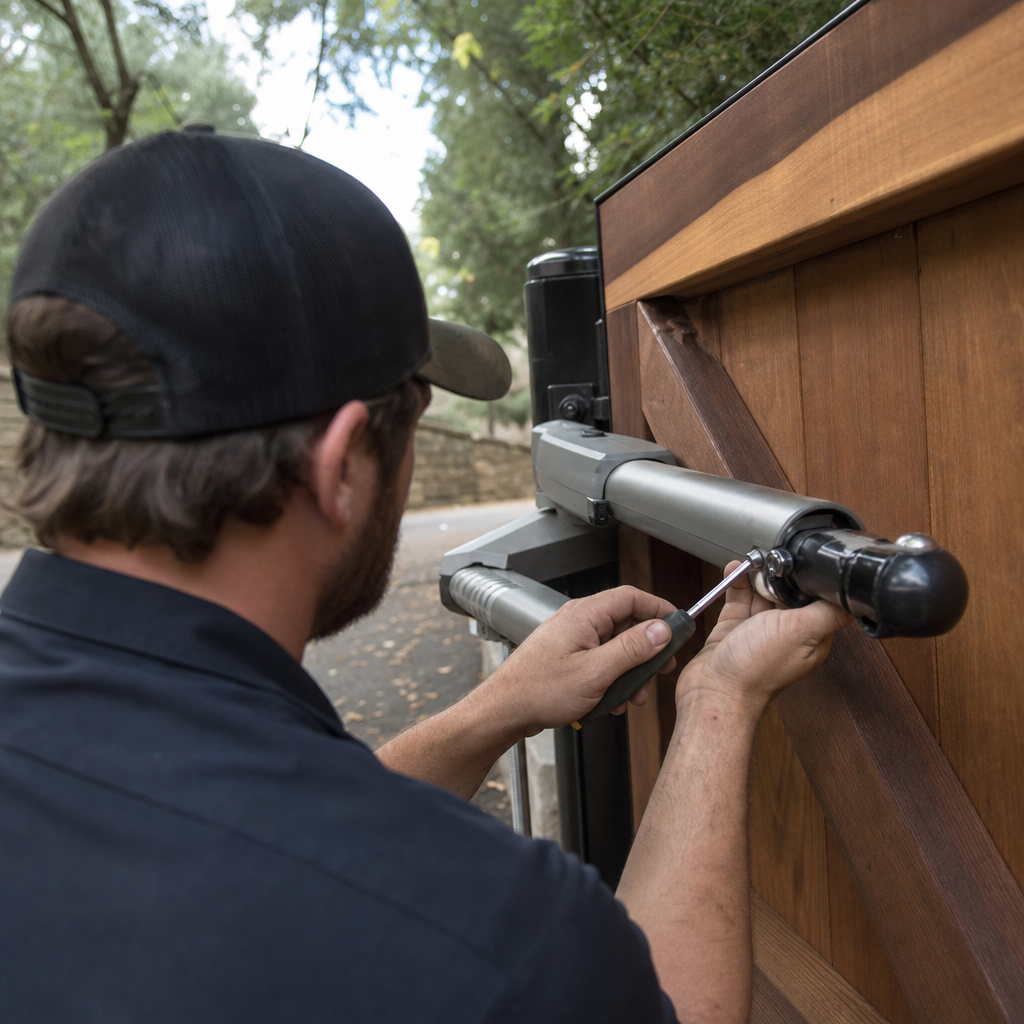 Illustration for gate repair in Topanga