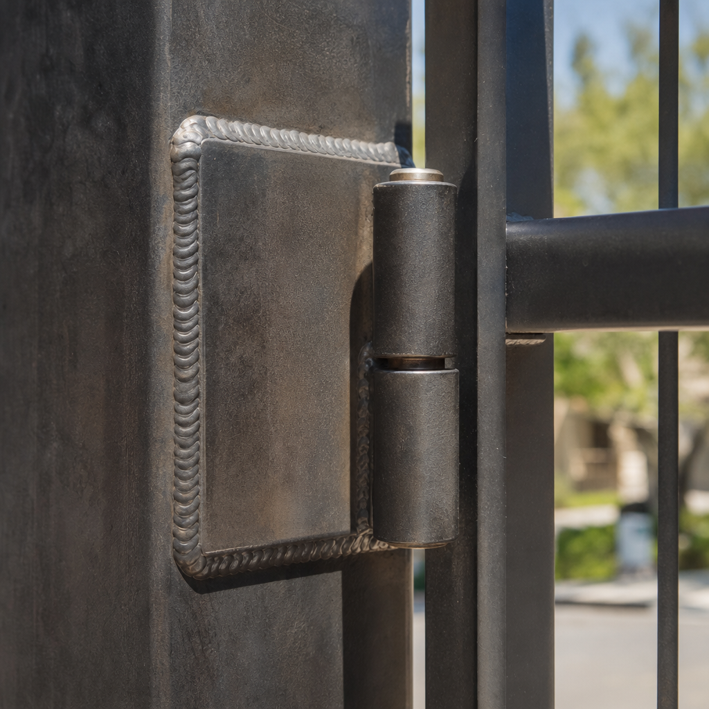 Illustration for gate hinge repair in Bell Canyon
