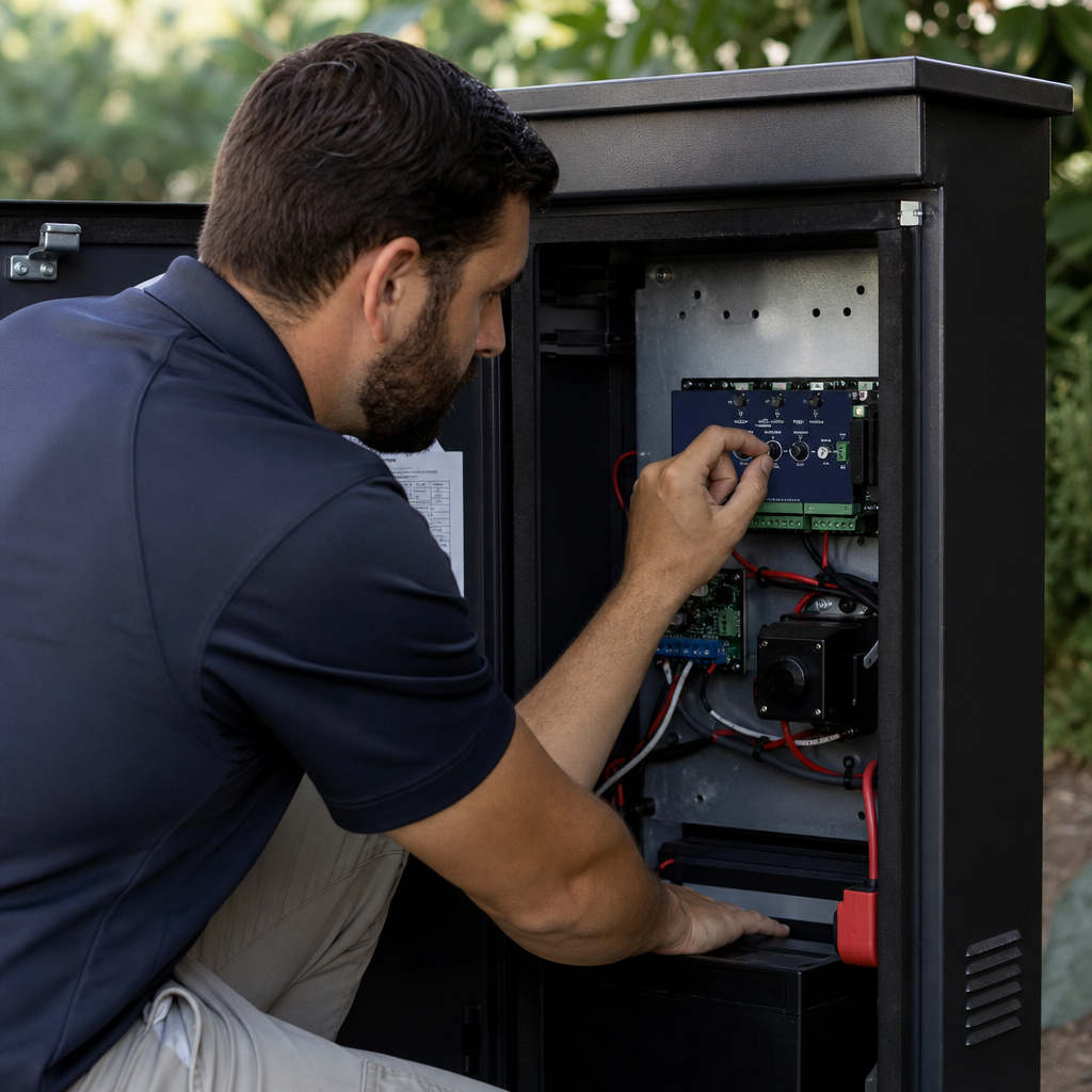 Illustration for automatic gate repair in Hidden Hills