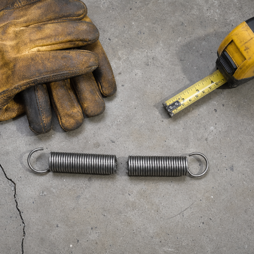 Illustration for garage door spring repair cost near me