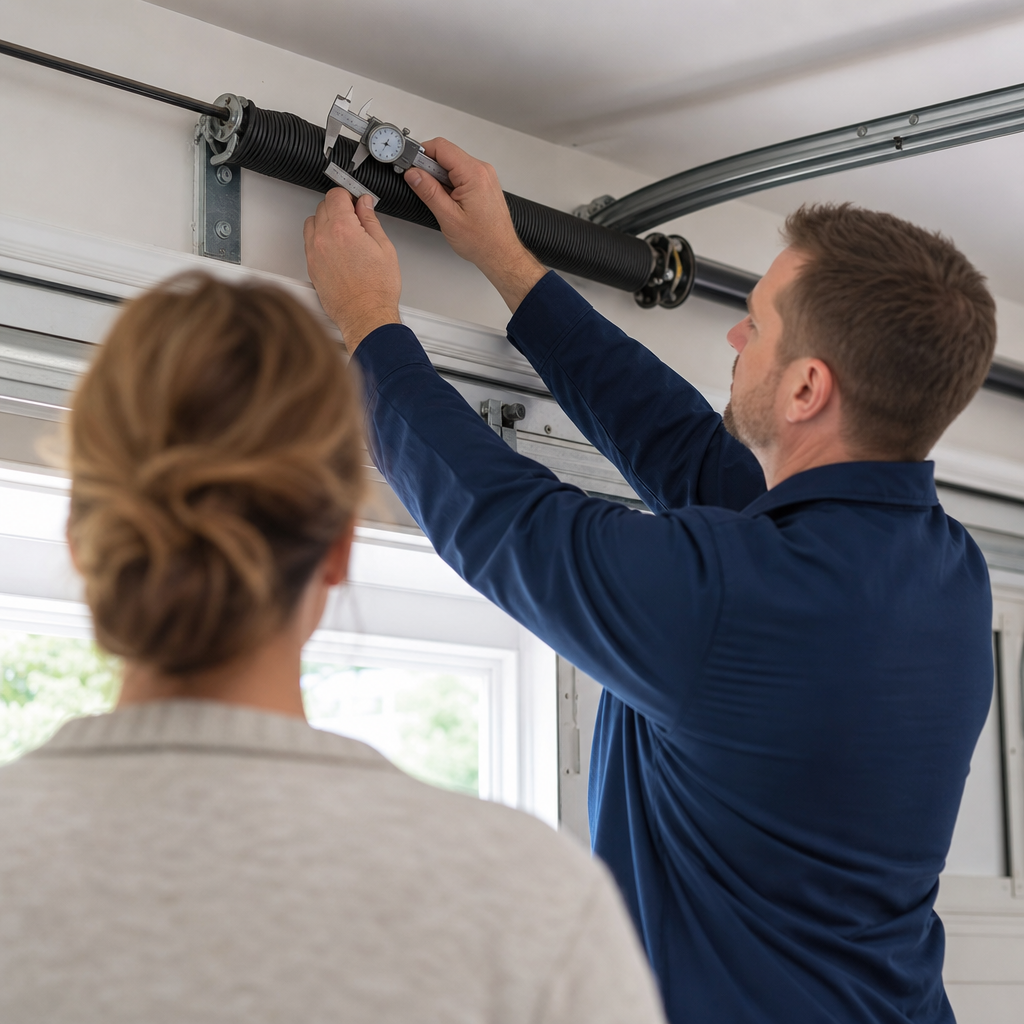 Illustration for residential garage door service
