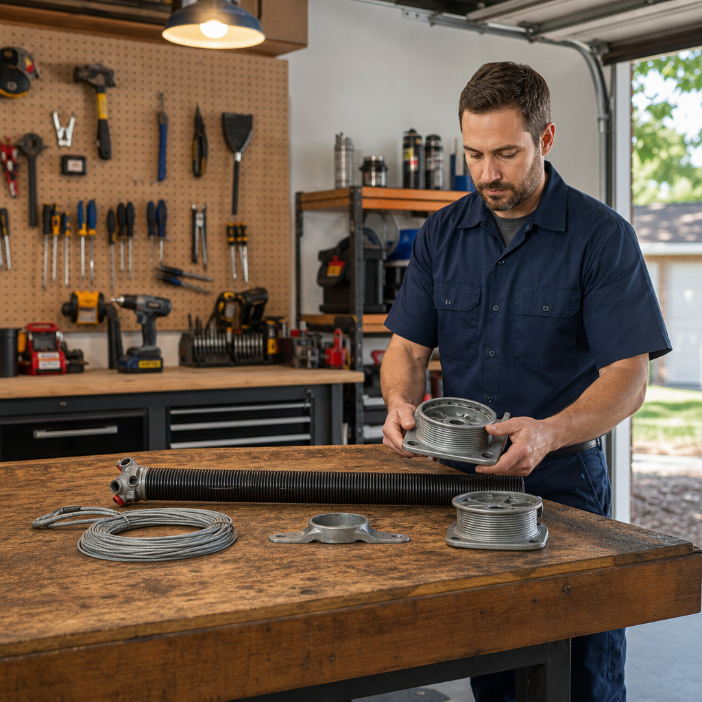 Illustration for garage door spring repair near me