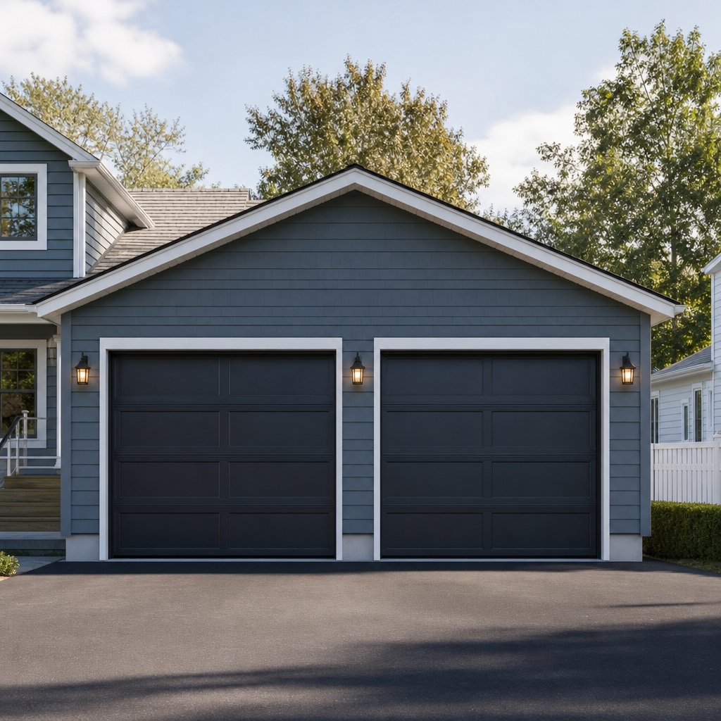 Illustration for new garage door installation