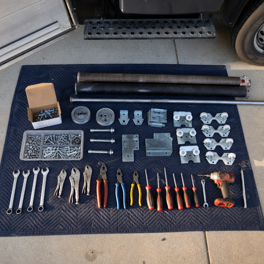 Illustration for same-day garage door service
