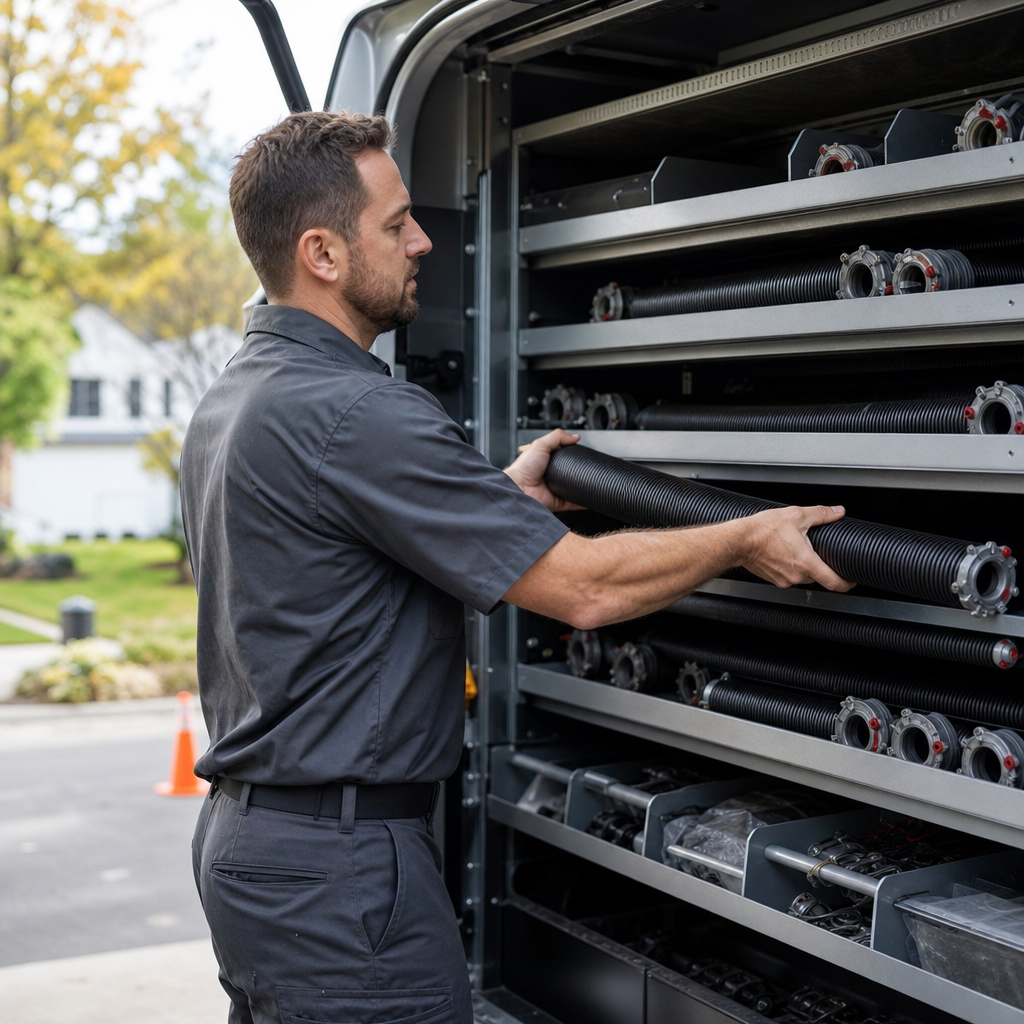 Illustration for bluepeak emergency garage door service
