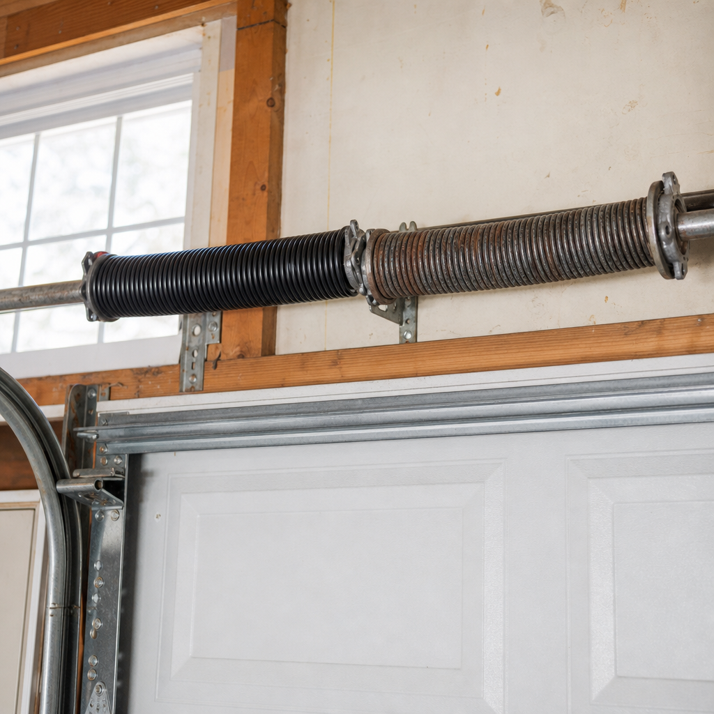 Illustration for garage door spring replacement price