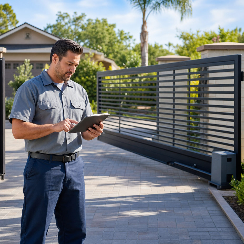 Illustration for gate repair in Fountain Valley