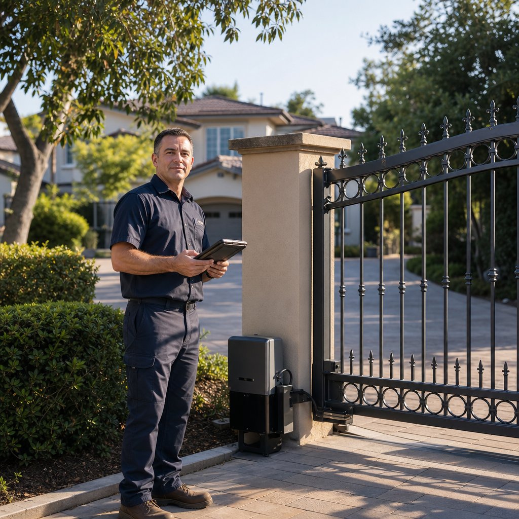 Illustration for automatic gate repair in Placentia