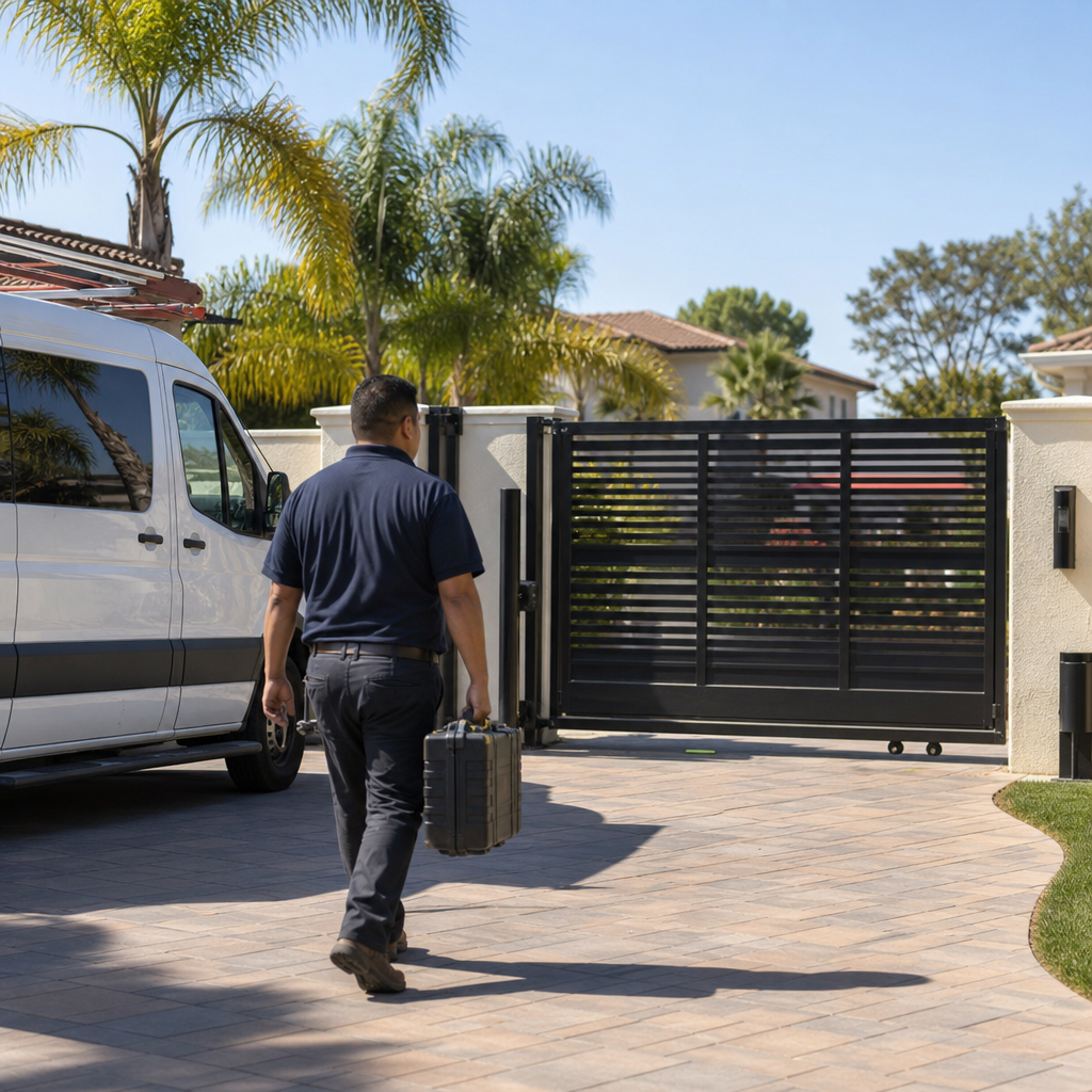 Illustration for gate repair in Santa Ana