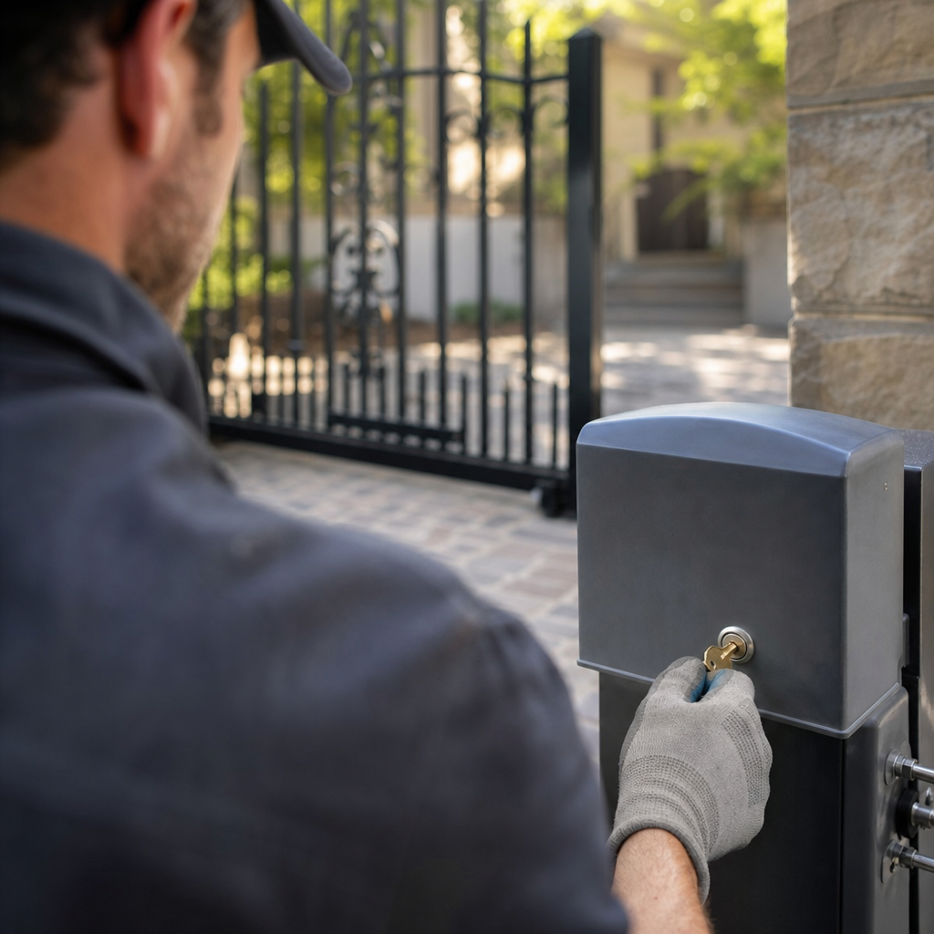 Illustration for automatic gate repair in Brea