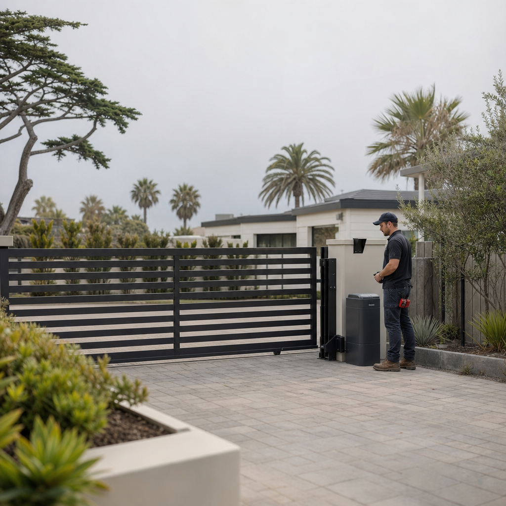 Illustration for automatic gate repair in Manhattan Beach