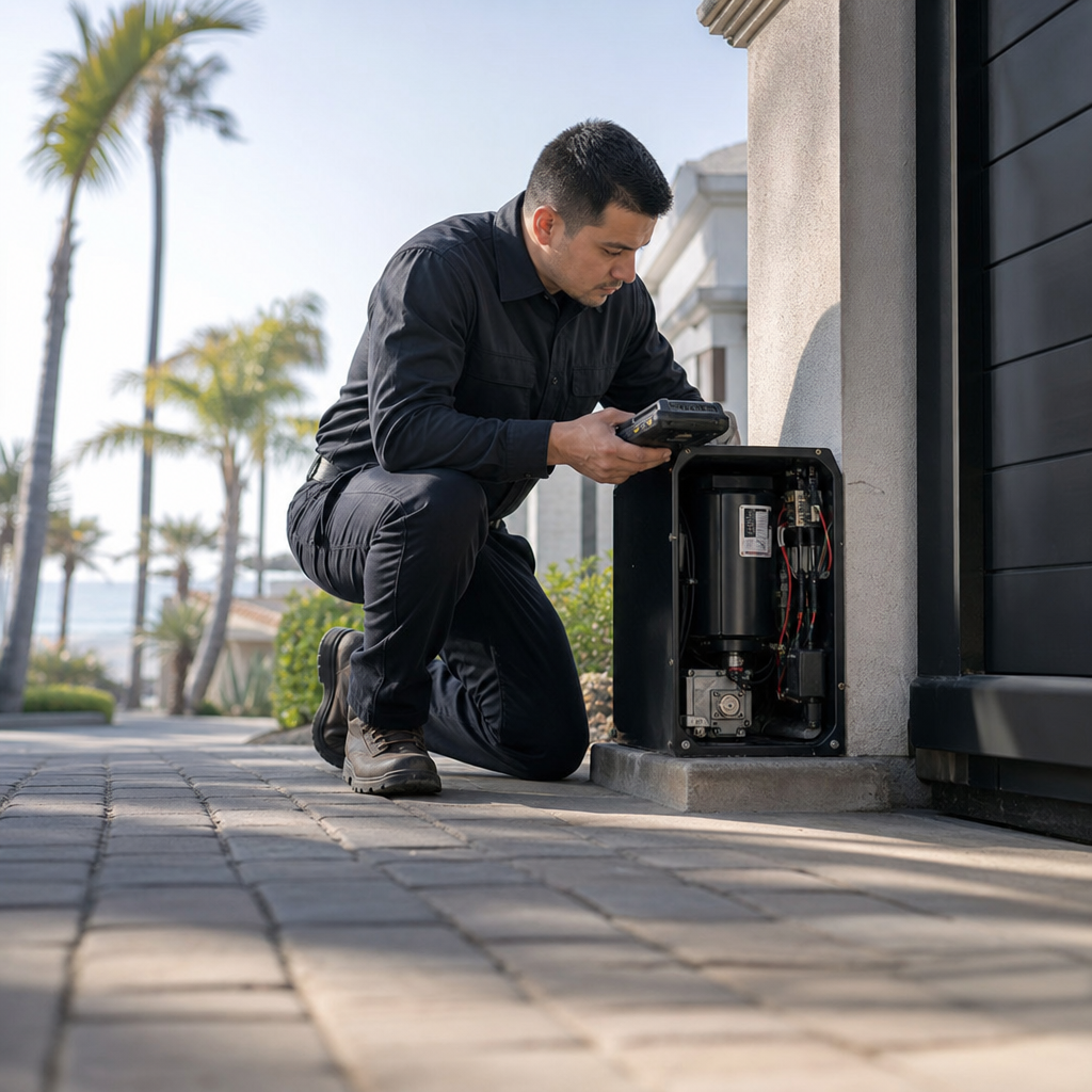 Illustration for gate repair in Playa del Rey