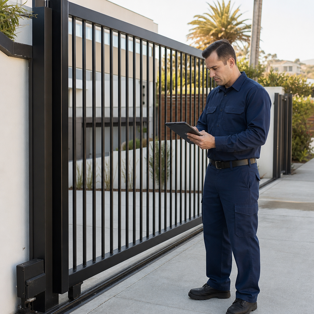 Illustration for gate repair in El Segundo
