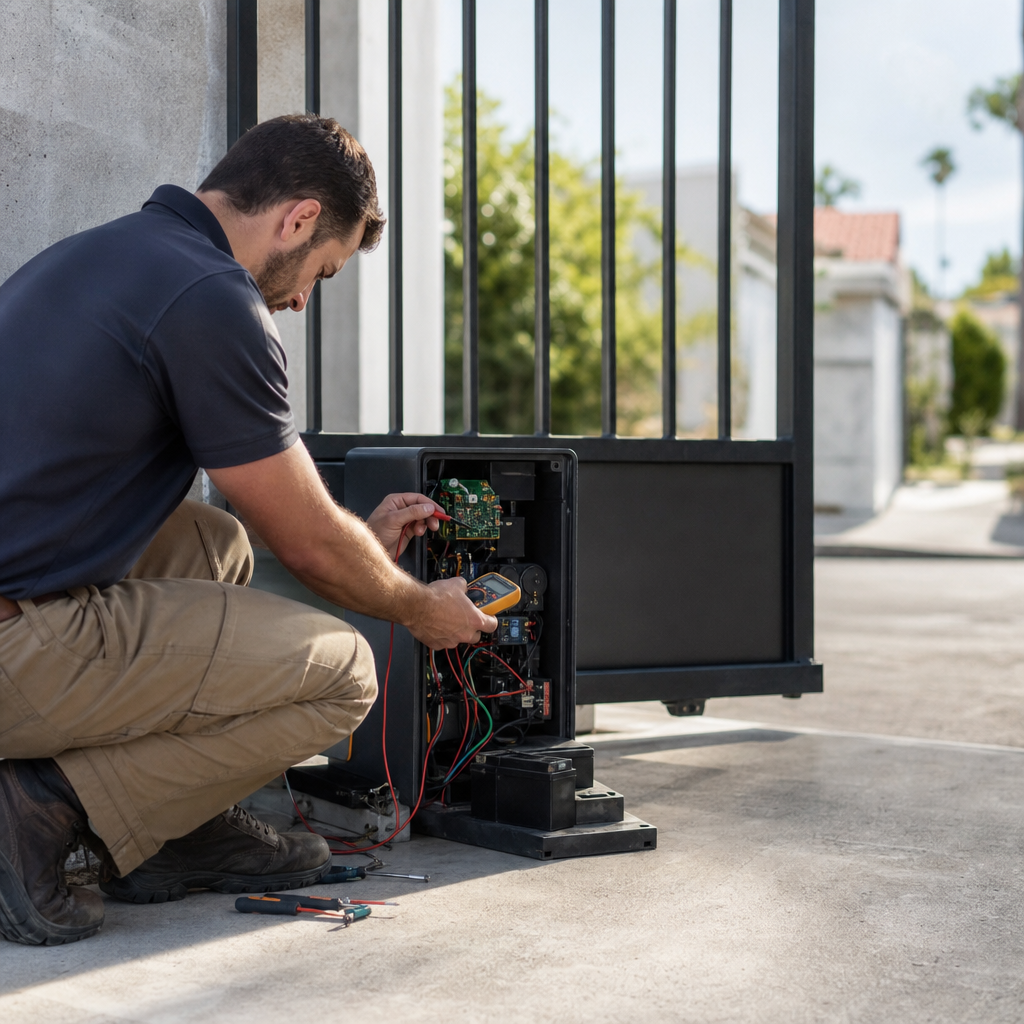 Illustration for automatic gate repair in Hawthorne