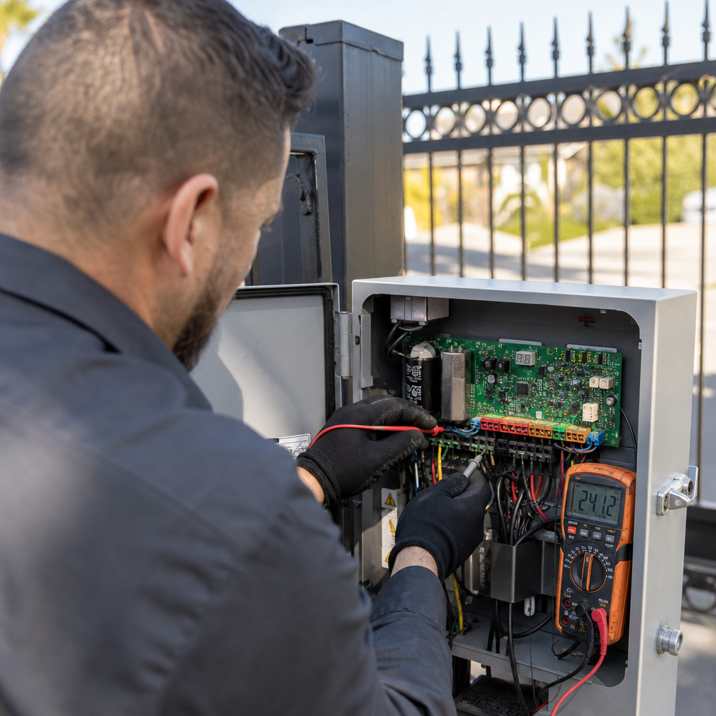 Illustration for gate repair in Willowbrook