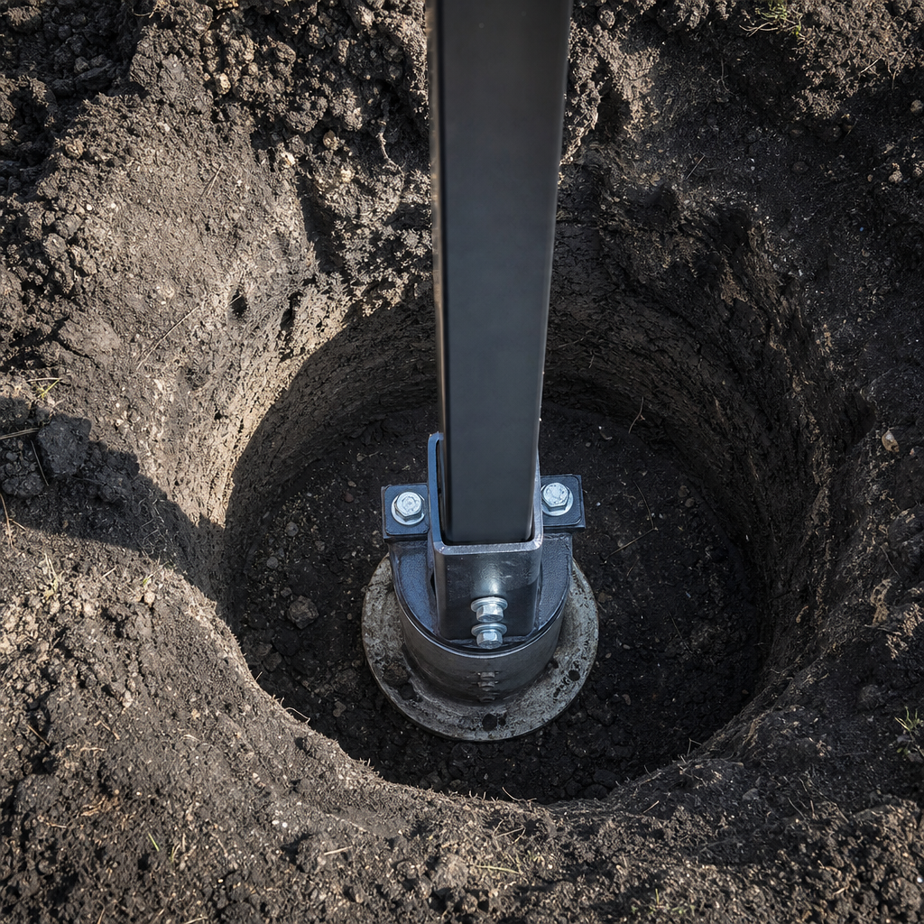 Illustration for blackland prairie clay gate post repair