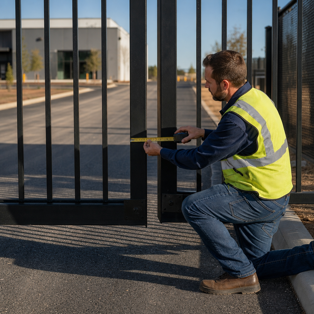 Illustration for commercial automatic gate repair fort worth