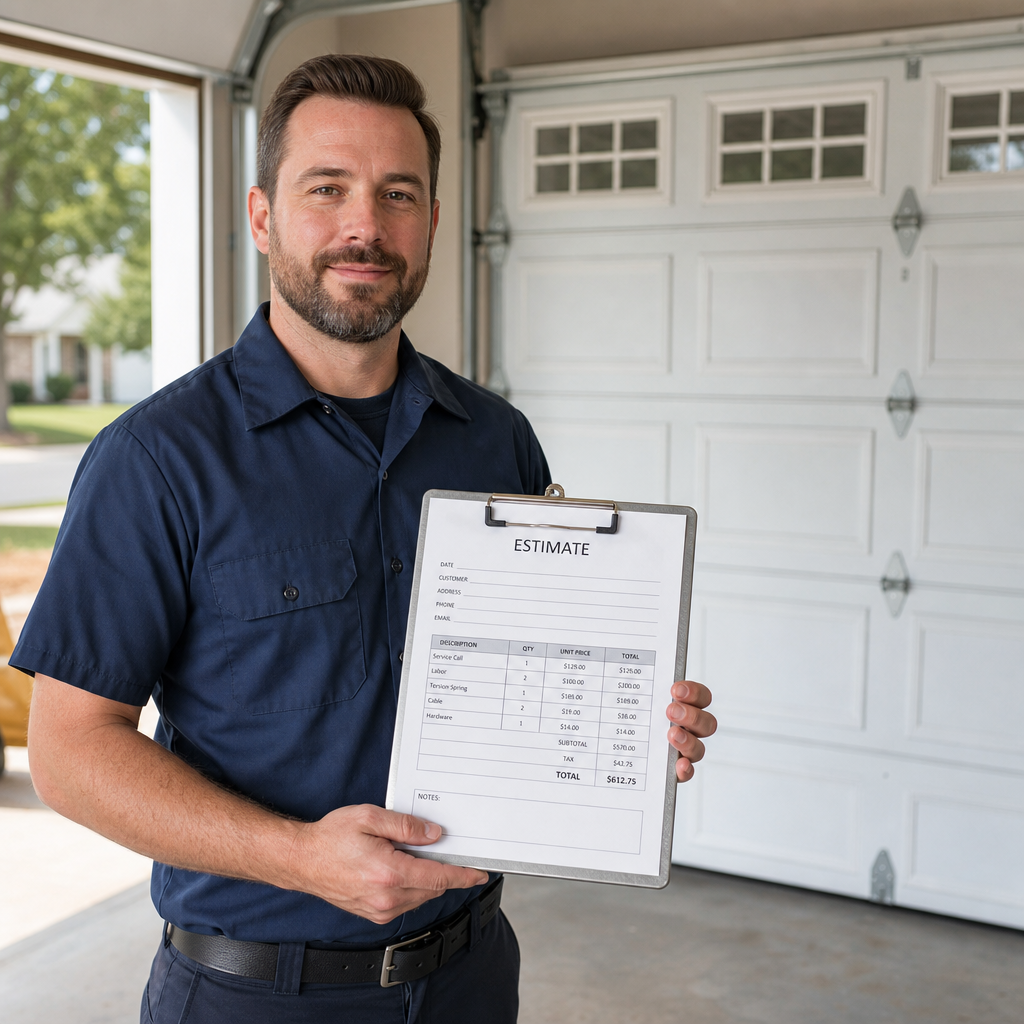 Illustration for garage door repair in Erlanger